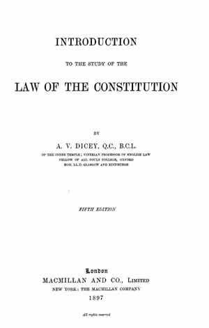 Introduction To The Study Of The Law Of The Constitution 5th Ed