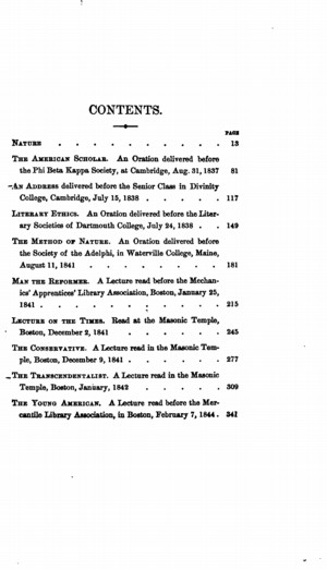 The Works Of Ralph Waldo Emerson Vol 1 Nature Addresses And Lectures Online Library Of Liberty