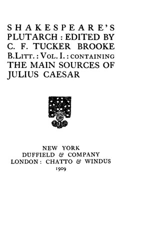 plutarch life of julius caesar
