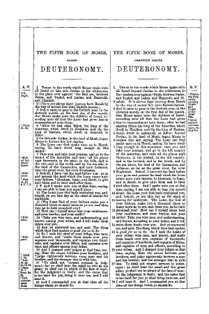The Fifth Book Of Moses Called Deuteronomy Kjv Online