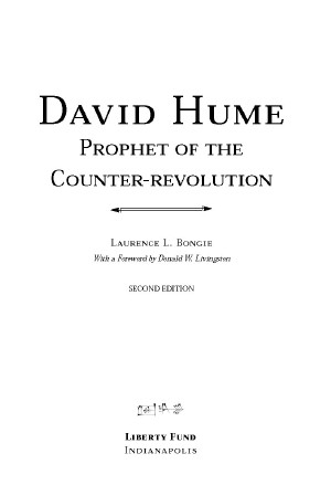 David Hume Prophet Of The Counter Revolution Online